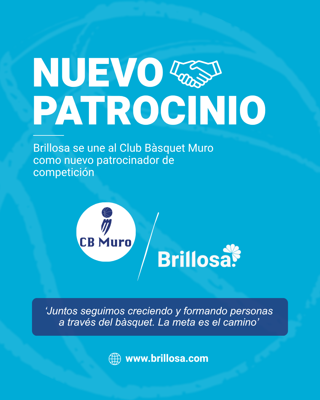 Brillosa patrocinador de competición en el Club Bàsquet Muro